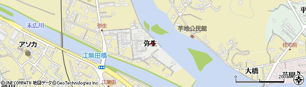 大分県臼杵市弥生1周辺の地図