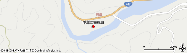 大分県日田市中津江村栃野2357周辺の地図