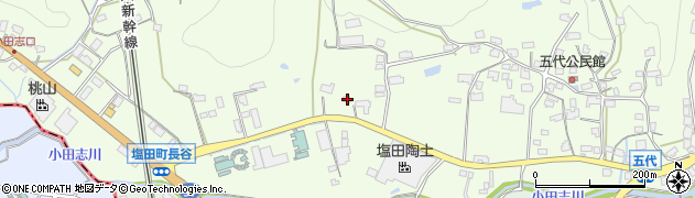 佐賀県嬉野市塩田町大字大草野丙1214周辺の地図