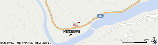 大分県日田市中津江村栃野2408周辺の地図