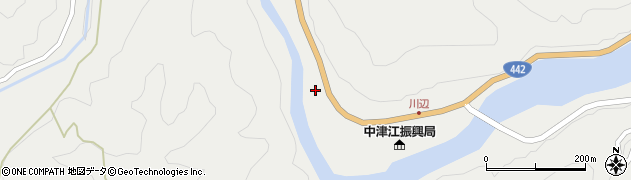 大分県日田市中津江村栃野2313周辺の地図
