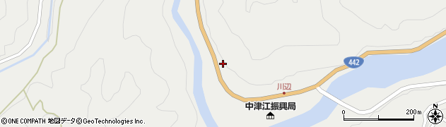 大分県日田市中津江村栃野2311周辺の地図