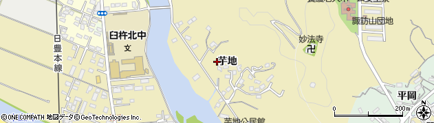 大分県臼杵市芋地周辺の地図