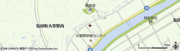 佐賀県嬉野市塩田町大字大草野（丙）周辺の地図