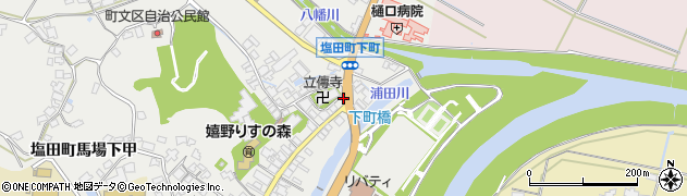 塩田下町周辺の地図