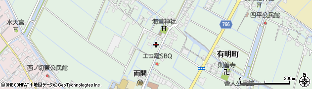 福岡県柳川市有明町1272周辺の地図