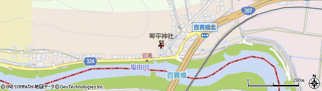 佐賀県白石町（杵島郡）百貫周辺の地図