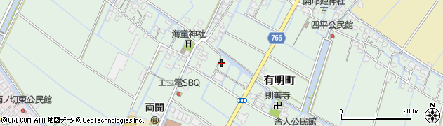 福岡県柳川市有明町1110周辺の地図