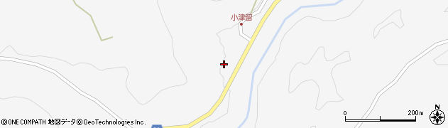 大分県竹田市直入町大字下田北1196周辺の地図