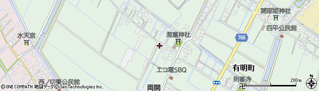 福岡県柳川市有明町1253周辺の地図
