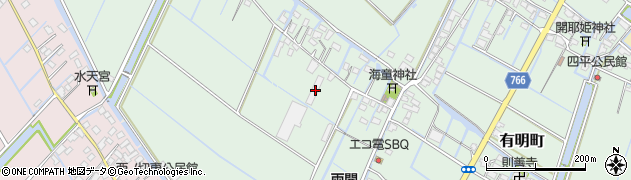 福岡県柳川市有明町1238周辺の地図