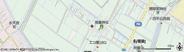 福岡県柳川市有明町173周辺の地図