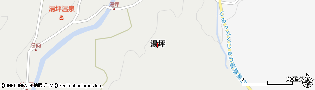 大分県九重町（玖珠郡）湯坪周辺の地図