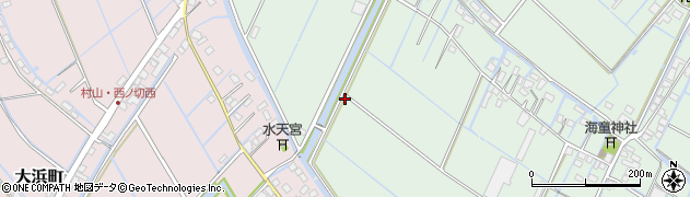 福岡県柳川市有明町1224周辺の地図