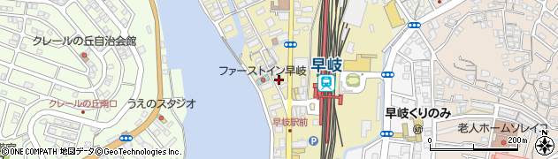 オリックスレンタカー早岐駅前店周辺の地図