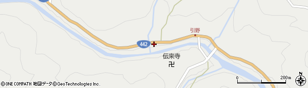 大分県日田市中津江村栃野474周辺の地図