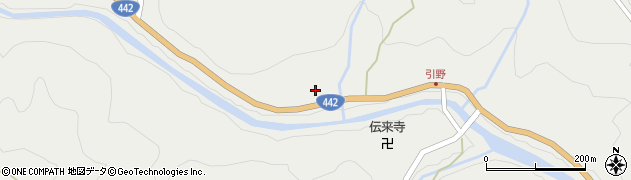 大分県日田市中津江村栃野478周辺の地図