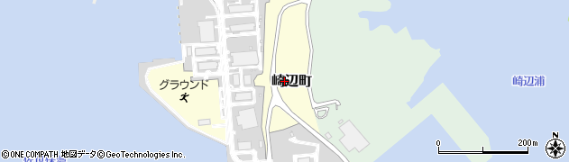 長崎県佐世保市崎辺町周辺の地図