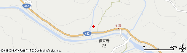 大分県日田市中津江村栃野501周辺の地図
