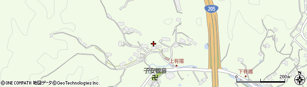 長崎県佐世保市有福町周辺の地図