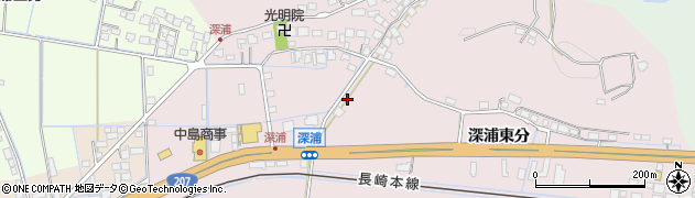 佐賀県白石町（杵島郡）深浦東分周辺の地図