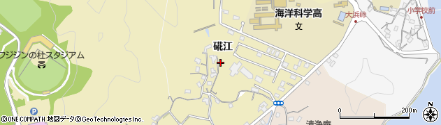 大分県臼杵市硴江周辺の地図