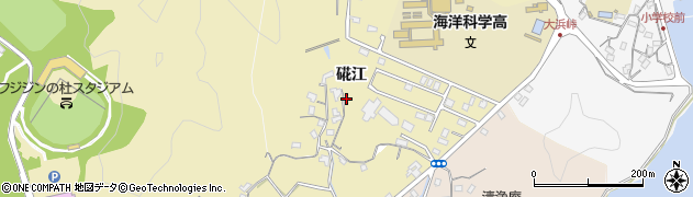 大分県臼杵市硴江周辺の地図