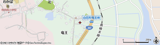 佐賀県白石町（杵島郡）竜王周辺の地図