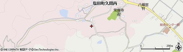 佐賀県嬉野市塩田町大字久間牛坂45周辺の地図