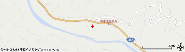 大分県日田市中津江村栃野342周辺の地図