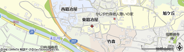大分県臼杵市井村2984周辺の地図
