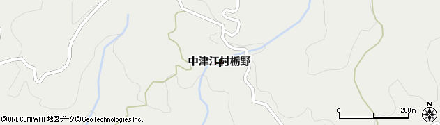 大分県日田市中津江村栃野周辺の地図