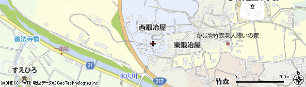 大分県臼杵市西鍛冶屋2949周辺の地図