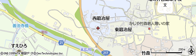 大分県臼杵市西鍛冶屋2935周辺の地図