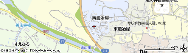大分県臼杵市西鍛冶屋2934周辺の地図
