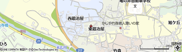 大分県臼杵市井村3007周辺の地図