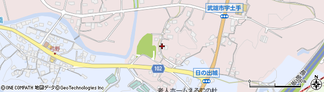 佐賀県武雄市東川登町大字袴野15291周辺の地図
