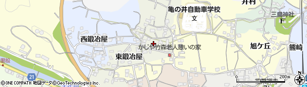 大分県臼杵市東鍛冶屋周辺の地図