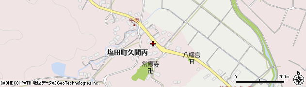 佐賀県嬉野市塩田町大字久間牛坂394周辺の地図