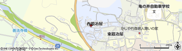 大分県臼杵市西鍛冶屋2923周辺の地図
