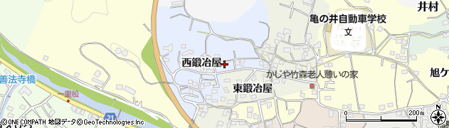 大分県臼杵市西鍛冶屋2965周辺の地図