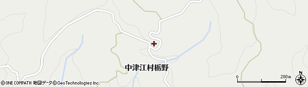 大分県日田市中津江村栃野618周辺の地図
