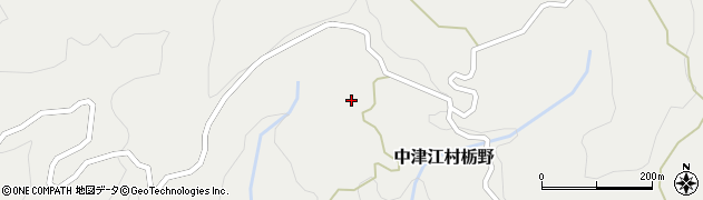 大分県日田市中津江村栃野595周辺の地図