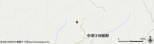 大分県日田市中津江村栃野593周辺の地図