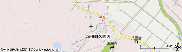 佐賀県嬉野市塩田町大字久間（牛坂）周辺の地図