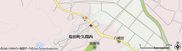 佐賀県嬉野市塩田町大字久間牛坂432周辺の地図