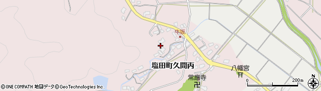 佐賀県嬉野市塩田町大字久間牛坂461周辺の地図