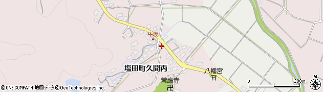 佐賀県嬉野市塩田町大字久間牛坂437周辺の地図