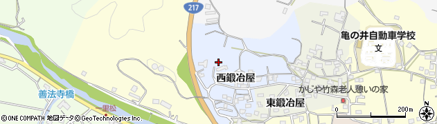 大分県臼杵市西鍛冶屋2887周辺の地図