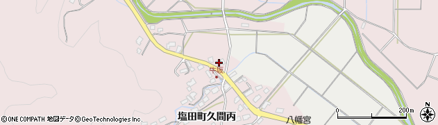 佐賀県嬉野市塩田町大字久間牛坂608周辺の地図